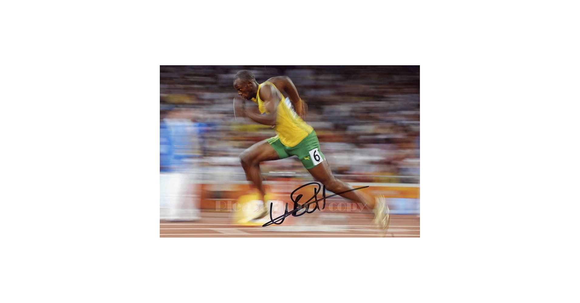 Amazon.co.jp: ウサインボルト Usain Bolt サイン フォト