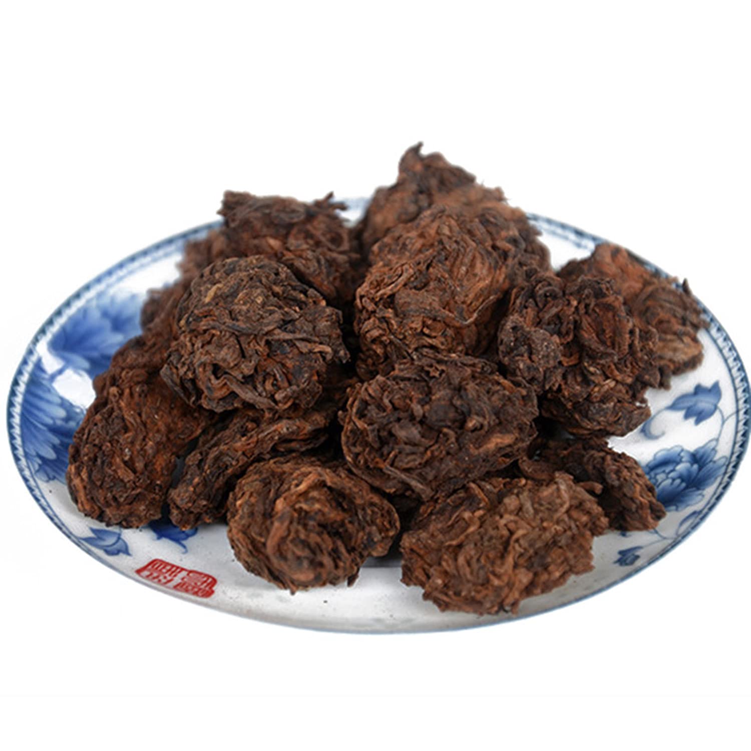 oriarmcha Lao Cha Tou Té Pu 'er maduro - Ripened Aged Puerh Old Tea Nuggets - Té chino Shu Pu'er - Bolsa sellable ziplock de 225 gramos