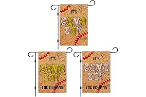 It&#x27;s Game Day Baseball and Softball Family Garden Flag