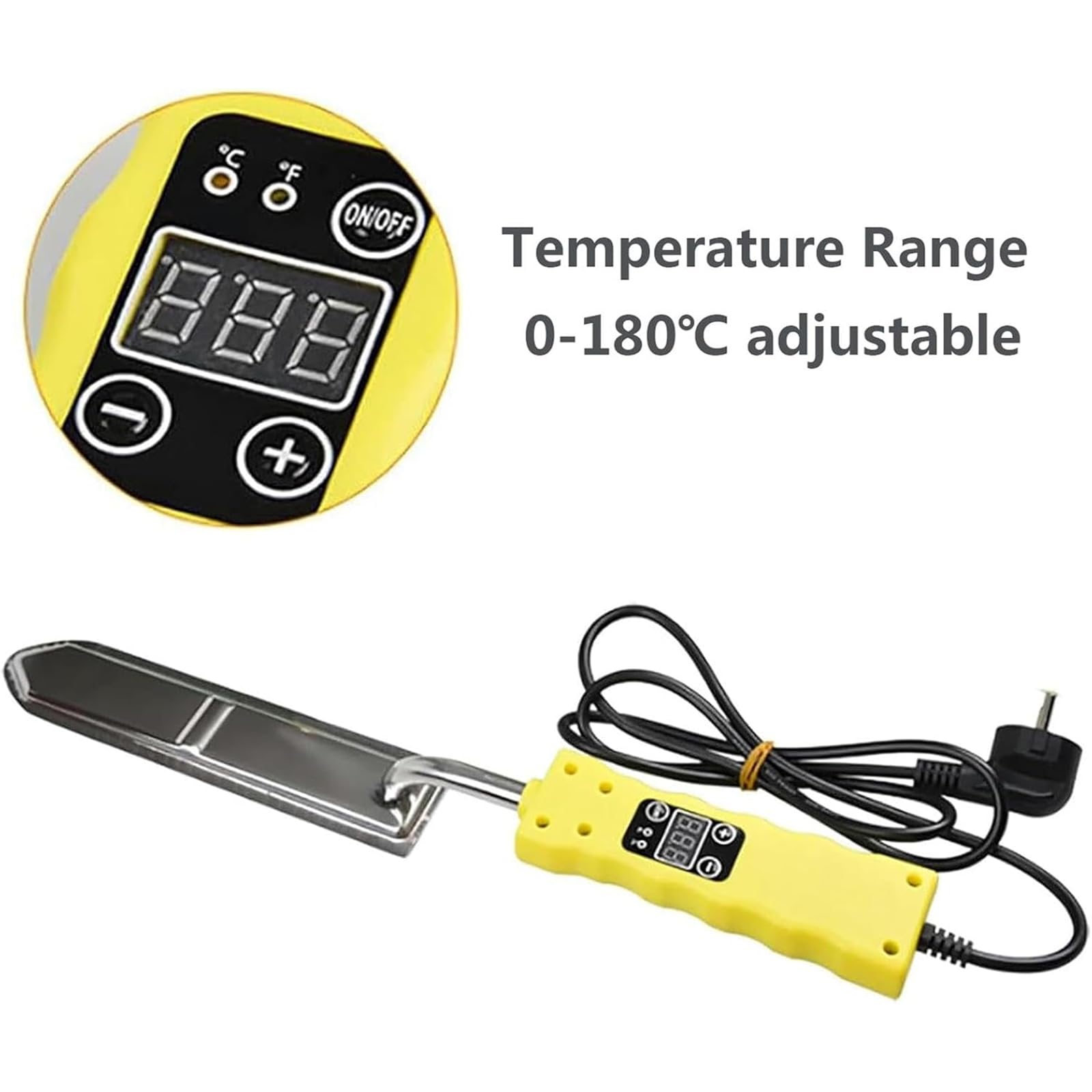 Couteau À Désoperculer Électrique, Outil D'extraction De Miel en Acier Inoxydable De 800 W, Régulation La Température 0 À 180 °C Et Extraction Rapide pour Diverses Pratiques Apicoles