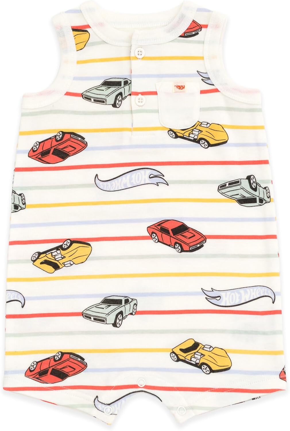 Hot Wheels Baby 2 Pack Rompers Newborn to Infant Sizes (Newborn - 24 Months)