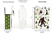 Vista 3 de Big Dot of Happiness Sasquatch Crossing - Cajas de recuerdo para fiesta de cumpleaños o fiesta de cumpleaños - Juego de 12