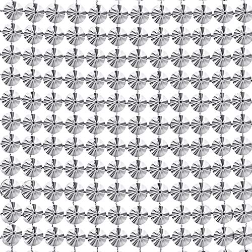 Sew Stitch On Spike Stud Cone Flatback Spike Studs Rivets Pyramid Studs Spikes Diy Punk Trim Bead For Clothing Craft Decoration (Silver,2 Yard) #TOP3