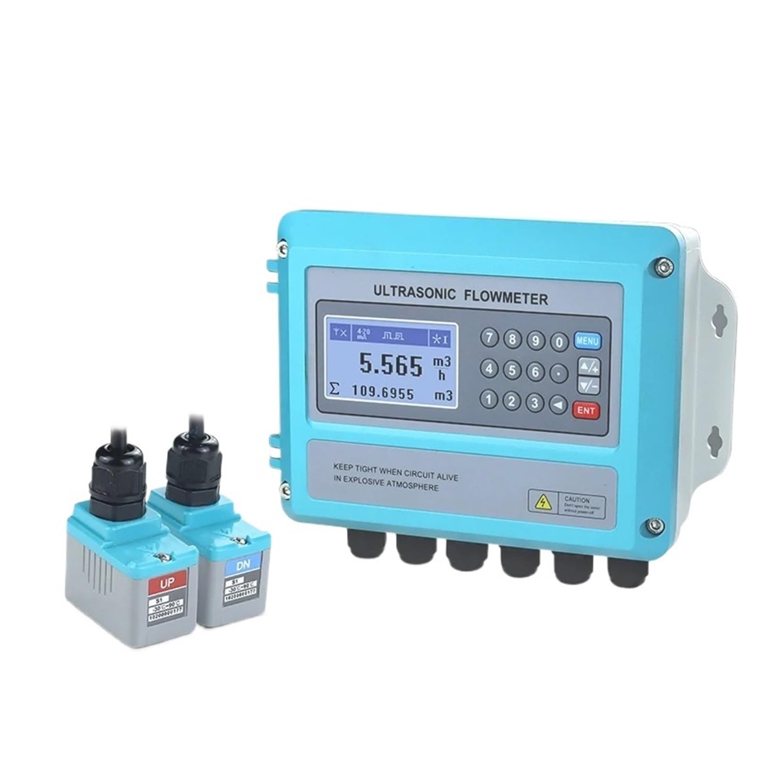 KSZHZYMGX Flowmeter DN15-DN6000 4-20mA RS485 Display Flow Meter Clamp(DN80-DN700)