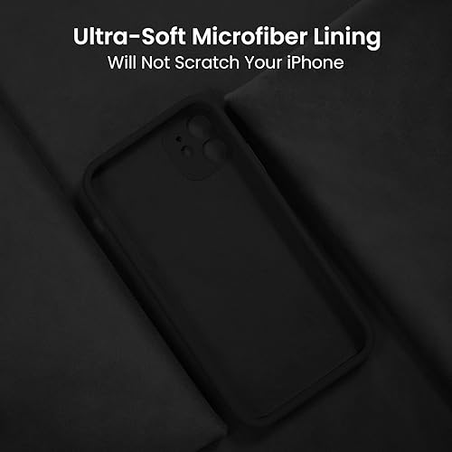 Miniatura 5 de FireNova Funda diseñada para iPhone 11, borde recto, protección de cámara mejorada, funda de silicona con forro de microfibra suave antiarañazos,