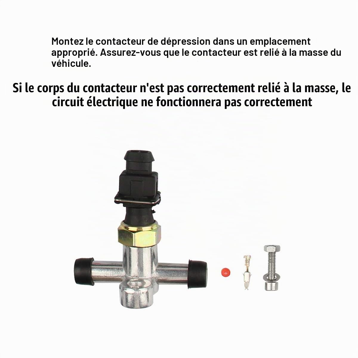 Dracarys Interrupteur de pompe à vide de frein électrique 28146 Interrupteur de frein automatique RELAY pour kit de pompe à vide d'amplificateur de frein