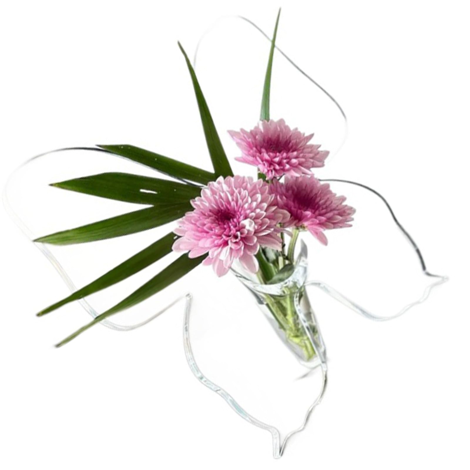 Aesthetic Butterfly Frame Acrylic Vases Shatterproof Flower Arrangement Holder for Wedding Centerpieces Tabletop Decors Leakproof Vases