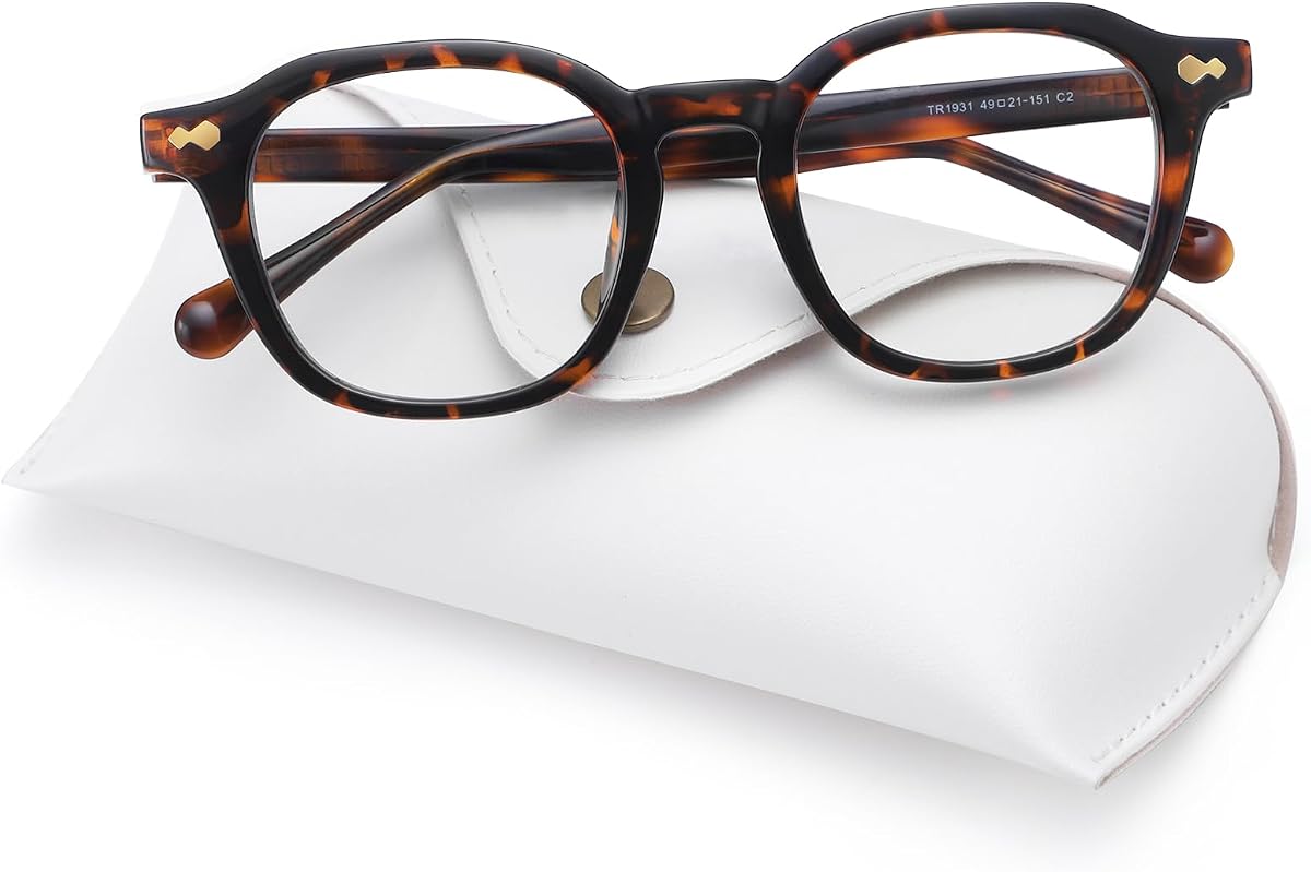 Gafas de luz azul mujeres hombres pantalla de computadora cuadrada sin receta | Las gafas cuadradas para luz azul ayudan a reducir la fatiga visual digital, gafas de computadora sin receta para el trabajo, los juegos y el uso diario