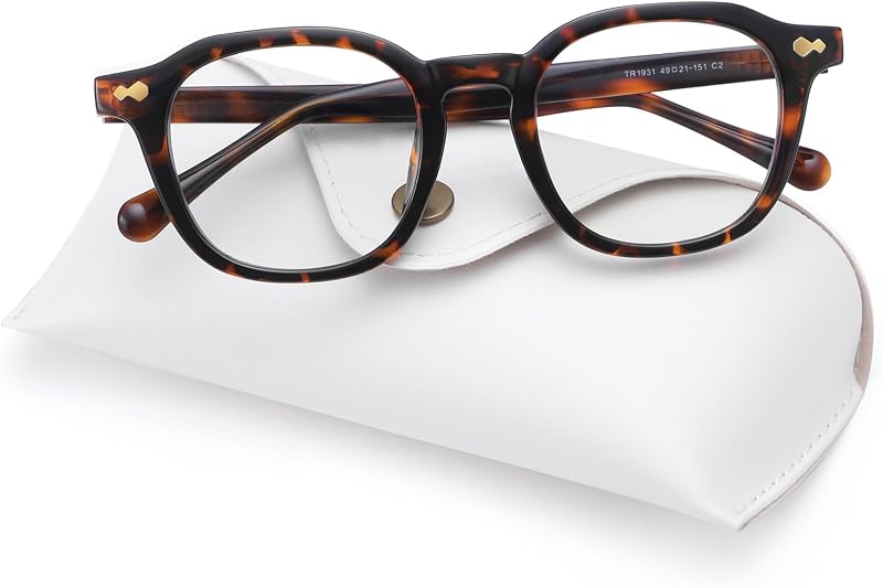 lentes de luz azul mujeres hombres pantalla de computadora cuadrada sin receta | Las lentes cuadradas para luz azul ayudan a reducir la fatiga visual digital, lentes de computadora sin receta para el trabajo, los juegos y el uso diario