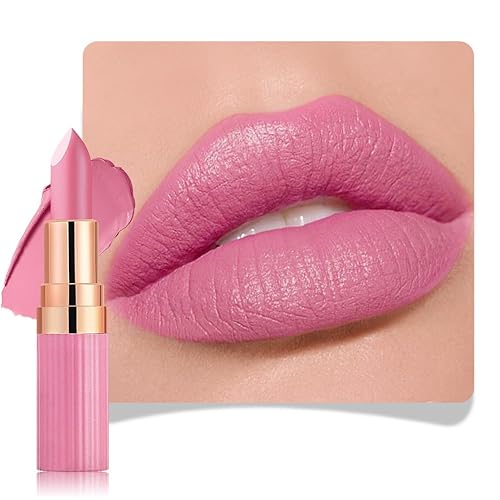 Vista 15 de evpct Juego de 3 lápices labiales mate color ciruela, morado, rosa, rojo, malva, para mujer, de terciopelo sedoso, de larga duración, a prueba de 1