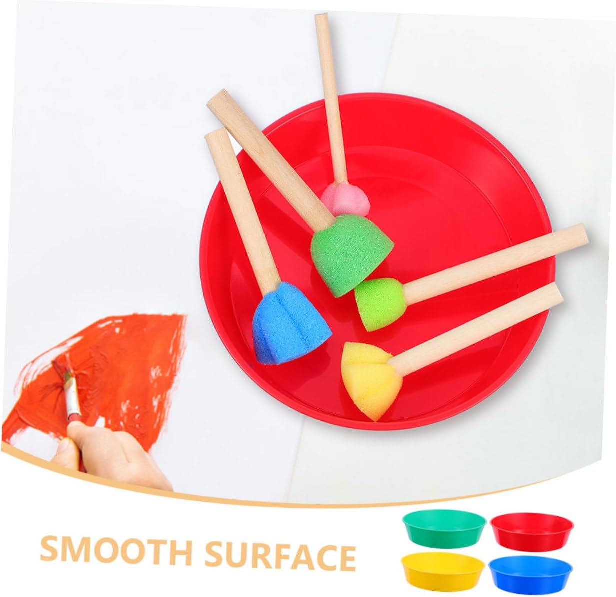 Gadpiparty 40pcs Pigment Mixing Trays for Artists Smooth Paint for Watercolor and Painting for Boys and Girls and Hobbyists