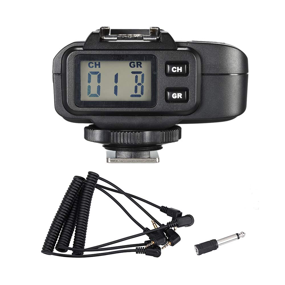 GODOX X1R-C - Ricevitore flash remoto wireless, 32 canali, TTL 1/8000s, compatibile con fotocamere Canon EOS, kit di pulizia 3 in 1 con guanti antistatici, spazzola per obiettivi, panno di pulizia