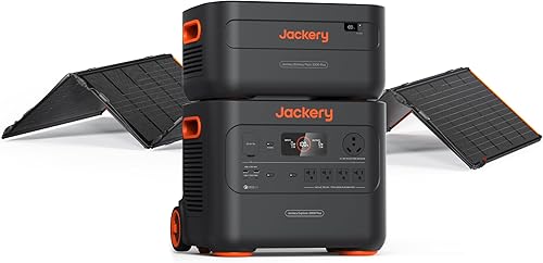 Miniatura 10 de Jackery Generador solar 2000 Plus 400 W, 2042 Wh LiFePO4 batería 3000 W de salida, estación de energía portátil con panel solar de 2 x 200 W, carga