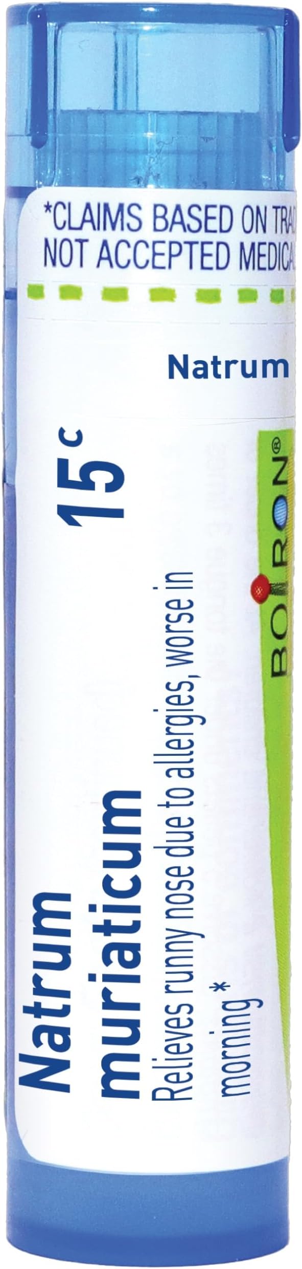 Boiron Natrum Muriaticum 15C for Runny Nose Due to Allergies - 80 Pellets