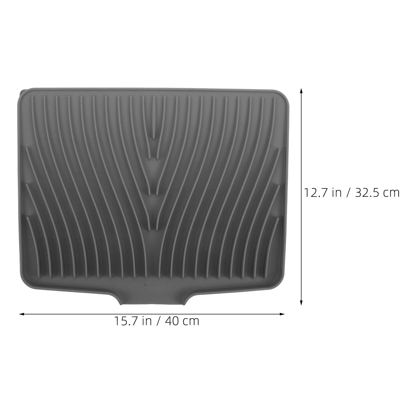 2 tappetini da cucina impermeabili in silicone per scolare i piatti.