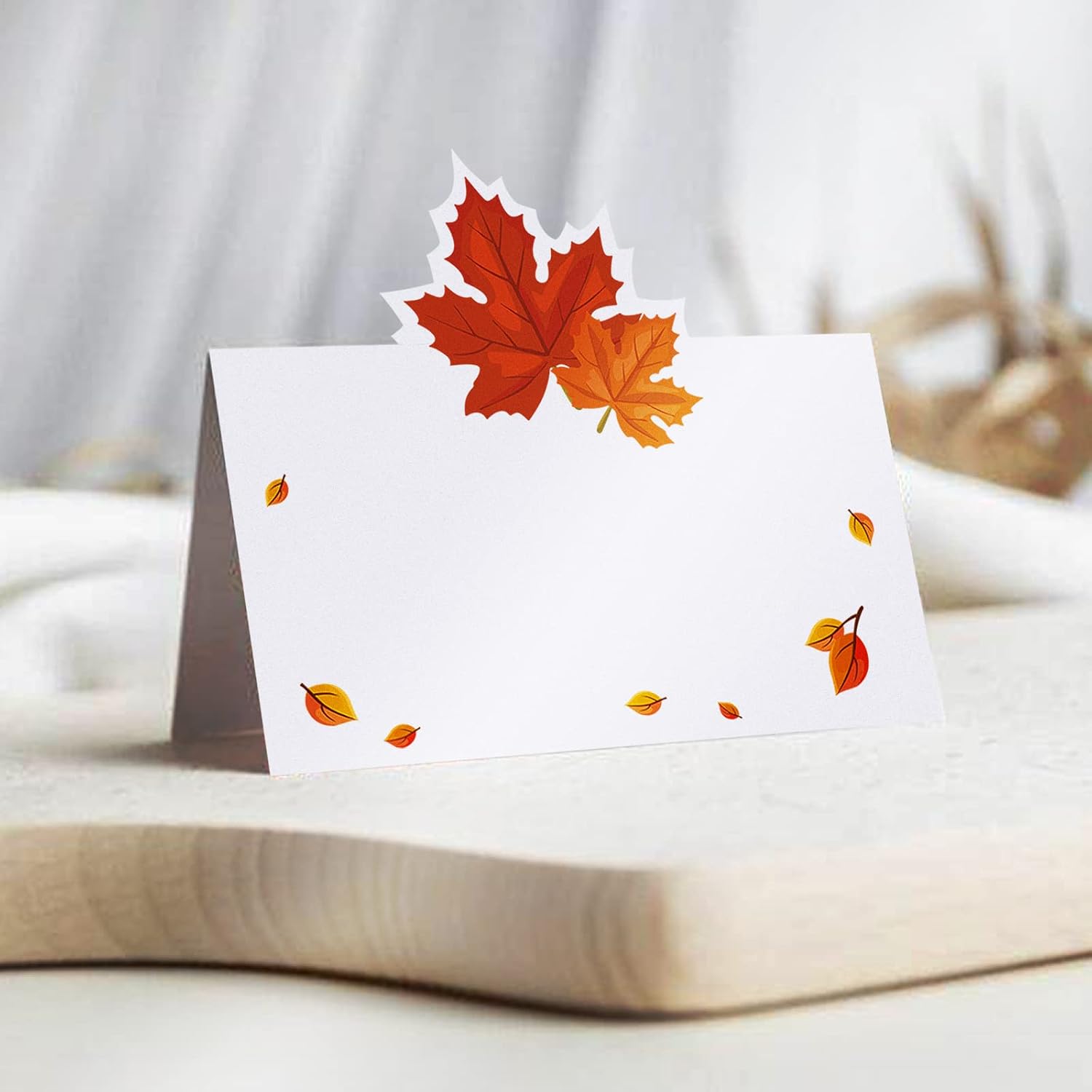 KALEFO 40PCS Thanksgiving Place Card