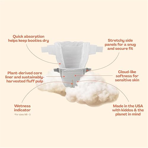 Miniatura 3 de Hello Bello Pañales de alta calidad, tamaño 4, 84 unidades, desechables, extraabsorbentes e hipoalergénicos, con ajuste cómodo y cómodo, paquete