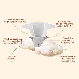 Hello Bello Premium Diapers Size 4, 84 Count Disposable, Extra-Absorbent, and Hypoallergenic Baby Diapers with Snug and Comfort Fit, Sunnyside Up Pattern Value Pack