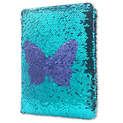 Wendepaillette Tagebuch Mädchen, 20,5x14cm