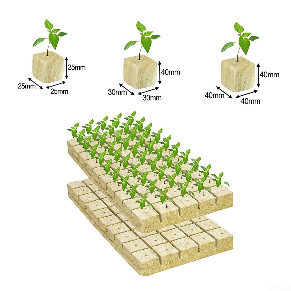 Soilless Cultivation Wool Block Grodan Cubes Lightweight and Porous Planting Solution (25 * 25 * 25mm), as picture show, 25*25*25mm - Image 3