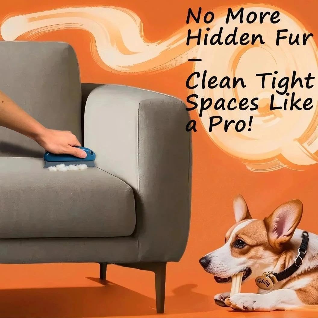 Qbily Pet Hair Remover 2nd Gen (3 Pack) - Reusable Lint Removal Tool for Couch, Carpets, Cat Trees, Car Mats, Furniture, Clothes, Pet Houses, Dog & Cat Hair Scraper Tool with Storage Bag - image 5