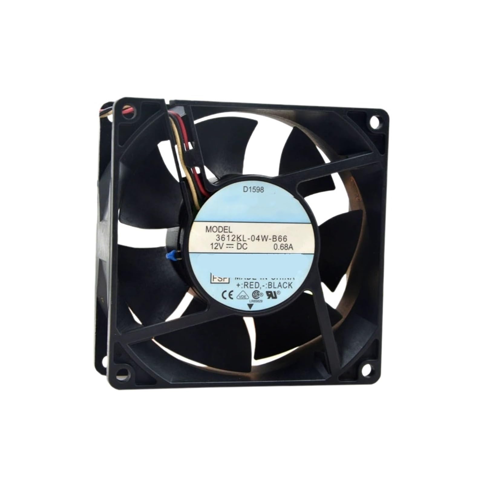 YLPWKMVZ 12VDC 0.68A Cooling Fan 3612KL-04W-B66 90 * 90 * 32mm Axial flow fan