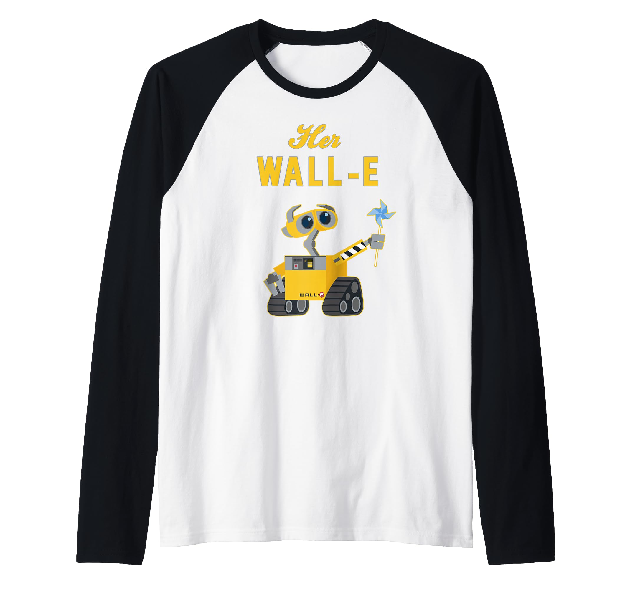 T-shirt Baseball Raglan Wall-E Disney Pixar pour Couples de Style Rétro