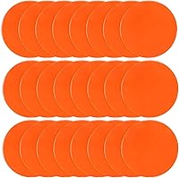 Vista 8 de Poly Spots - Marcadores de puntos planos de 4 o 9 pulgadas para entrenamiento de gimnasio/PE, danza, 12/18/24 piezas de puntos de goma