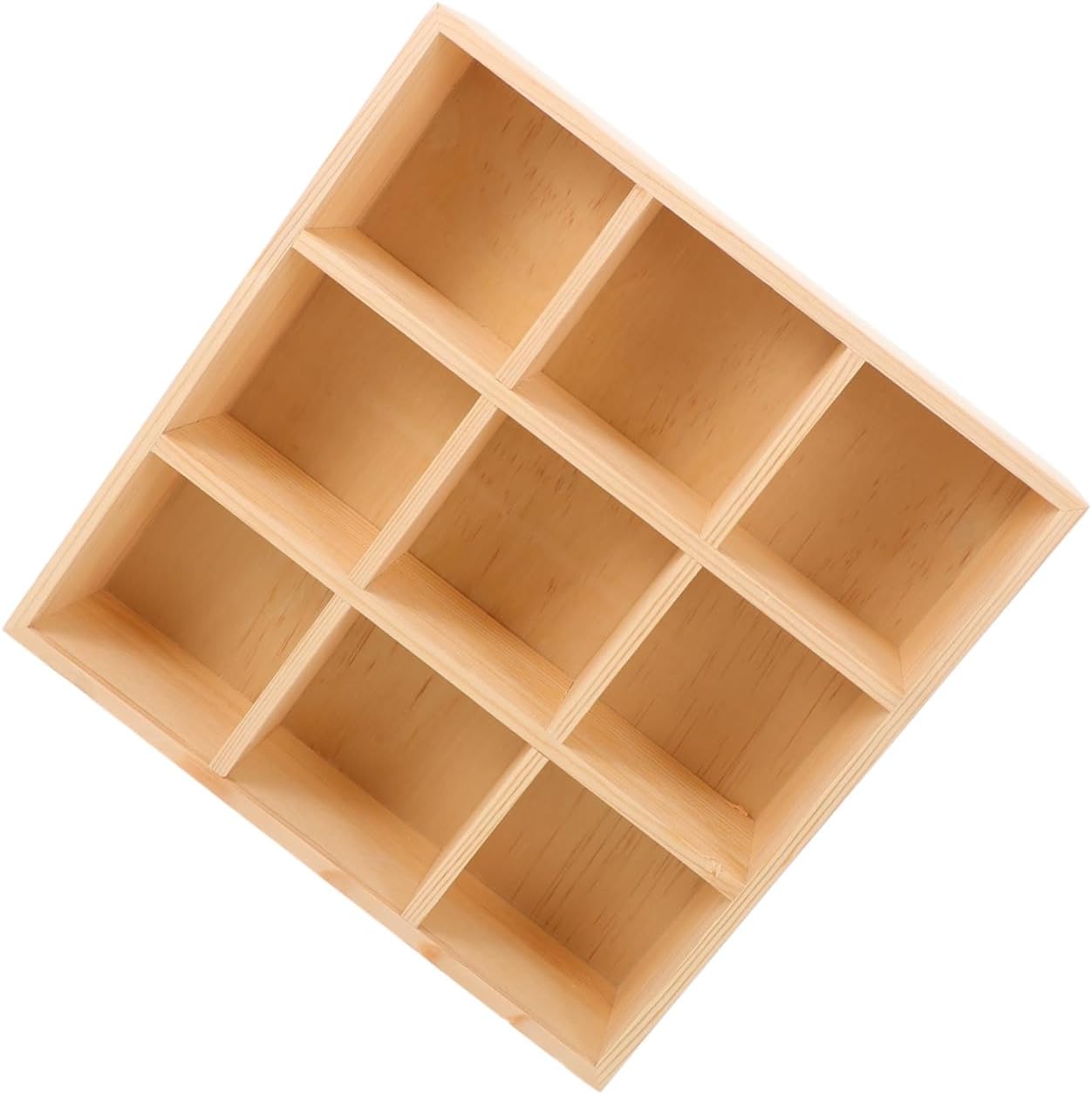 Wooden Tea Bag Holder Storage Box with Compartments for Sugar Packets and Spice Pouches for Tea and Coffee Organization Countertop and Elegant Design