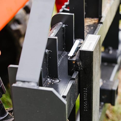 Miniatura 6 de Titan Attachments Bastidor de horquilla para palets serie estándar, cuchillas de horquilla de palet de 36", conexión de enganche rápido para