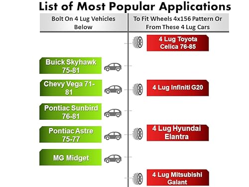 Ezaccessory 2 Billet Wheel Adapters 4 Lug 4 To 4 Lug 4.5 (4X101.6 To 4X114.3) Thickness 1 Inch #TOP5