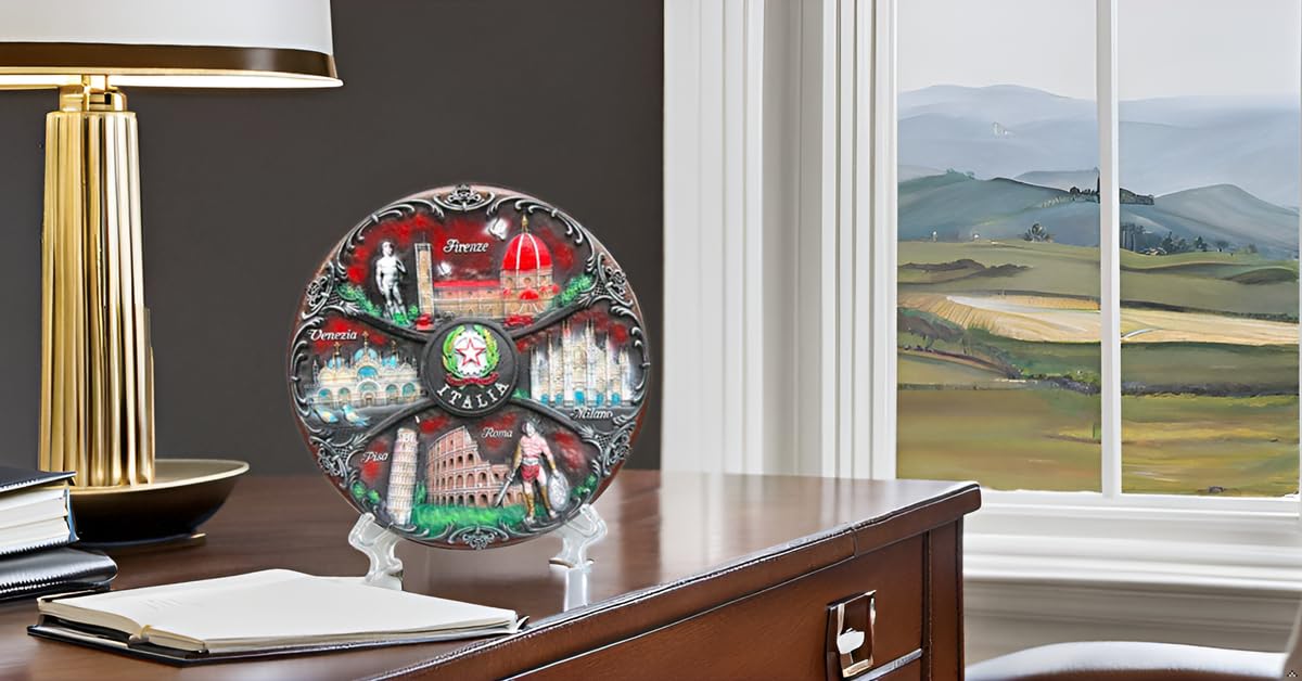 Assiette Décorative 25,5 X 25,5 X 6,5 Cm | Plaque En Céramique D