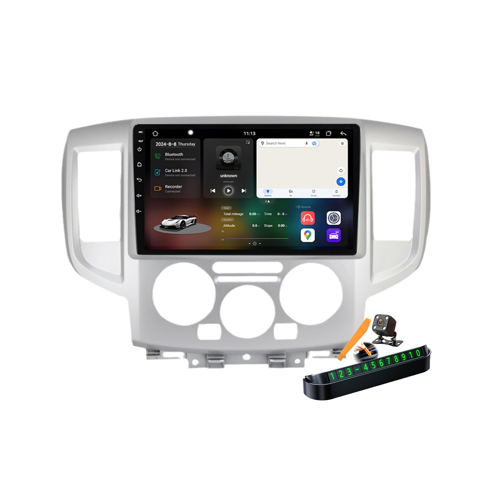Stéréo 2 Din NV200 Android 14 Écran Tactile 9 Pouces et Son DSP Haute Qualité