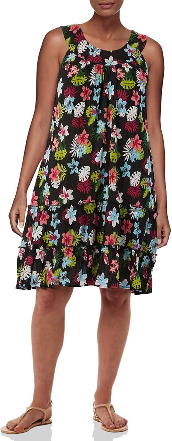 Anthony Richards Women's Crinkle Gauze Sun Dress 100% Cotton Sleeveless Dress