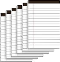 Vista 9 de 12 paquetes de anotadores legales de 8.5 x 11 pulgadas con rayas anchas, anotadores micro perforados de 8.5 x 11 pulgadas, anotadores de escritura