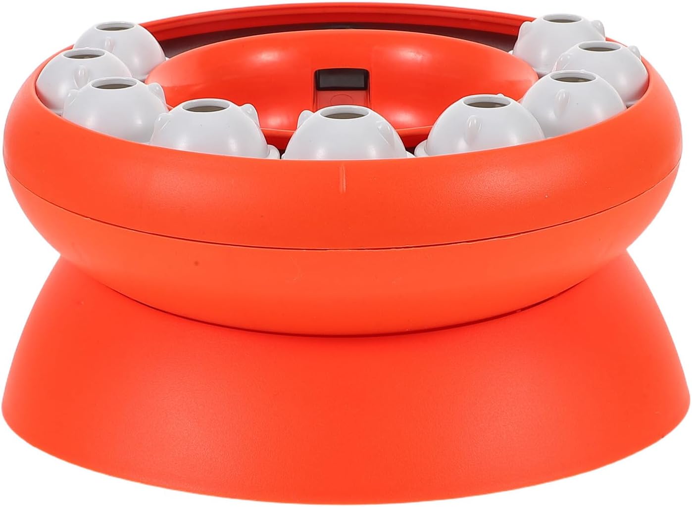 Slow Feeder Cat Food Bowl and Interactive Puzzle, Orange Plastic Sloping Design, Anti-gulping Pet Feeding Bowl for Cats and Kittens, Suitable for Indoor Slow Feeding