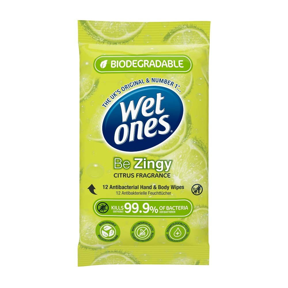 Wet ones Wipes Be Zingy 12'S