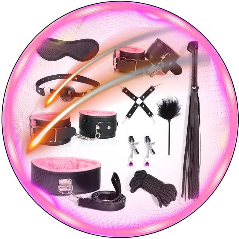 WreGmgg Conjunto De ProteccióN De Entrenamiento Al Aire Libre De 10 Piezas para Hombres Y Mujeres, Equipado con CinturóN De ProteccióN Deportiva Ajustable - Q (Rosa)