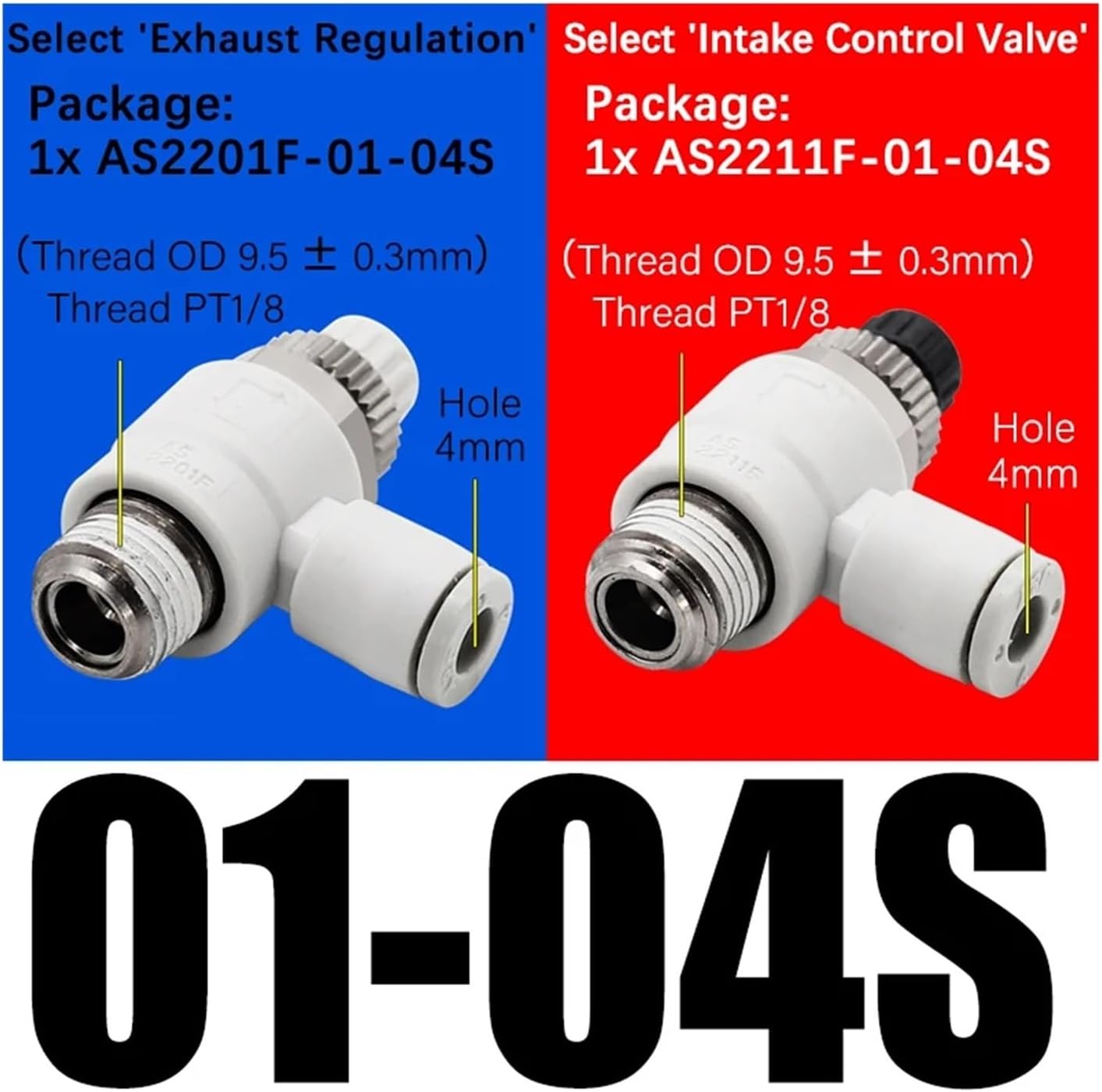 1PCS Cylinder Throttle Speed Control Valve Pneumatic Connector Exhaust/Intake Throttle Valve AS1201F/2201F/3201F-M5/01/02-04A/06A(01-08S)