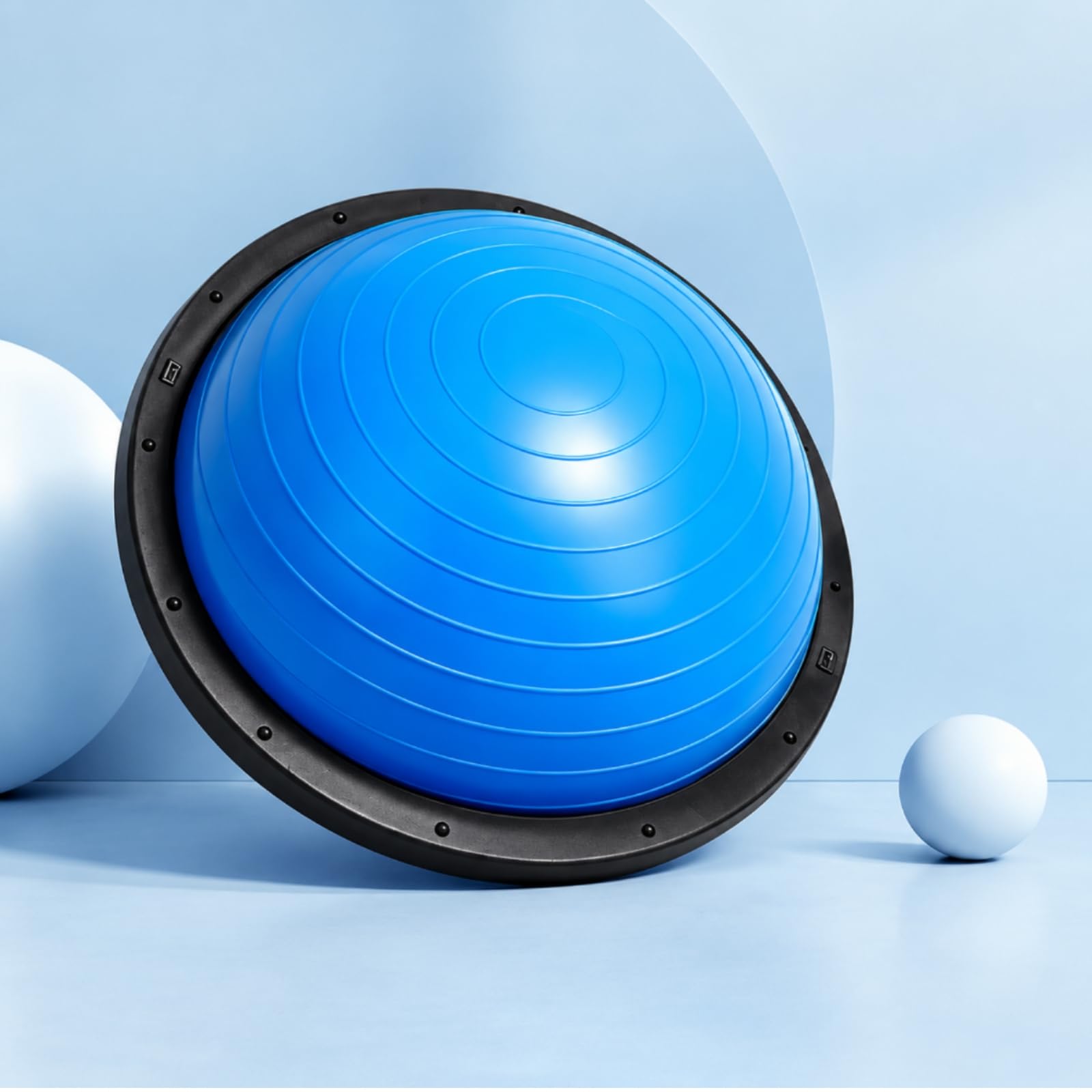 predolo Balance Gonfiabile Semisferico Semisfera da Fitness Portatile di Equilibrio con Pompa D'aria per namento Del Tronco