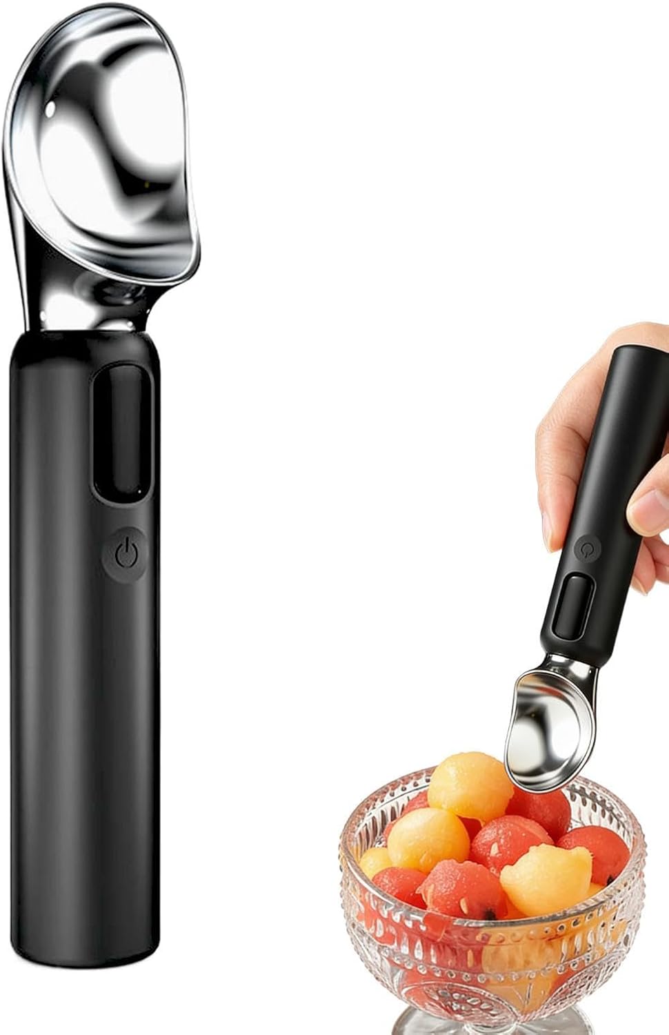 Ice Cream Scoop Heated - 3-Speed Heat Conductive | Hard Ice Cream Scooper - for Butter Watermelon Fruit Balls Jelly Mousse
