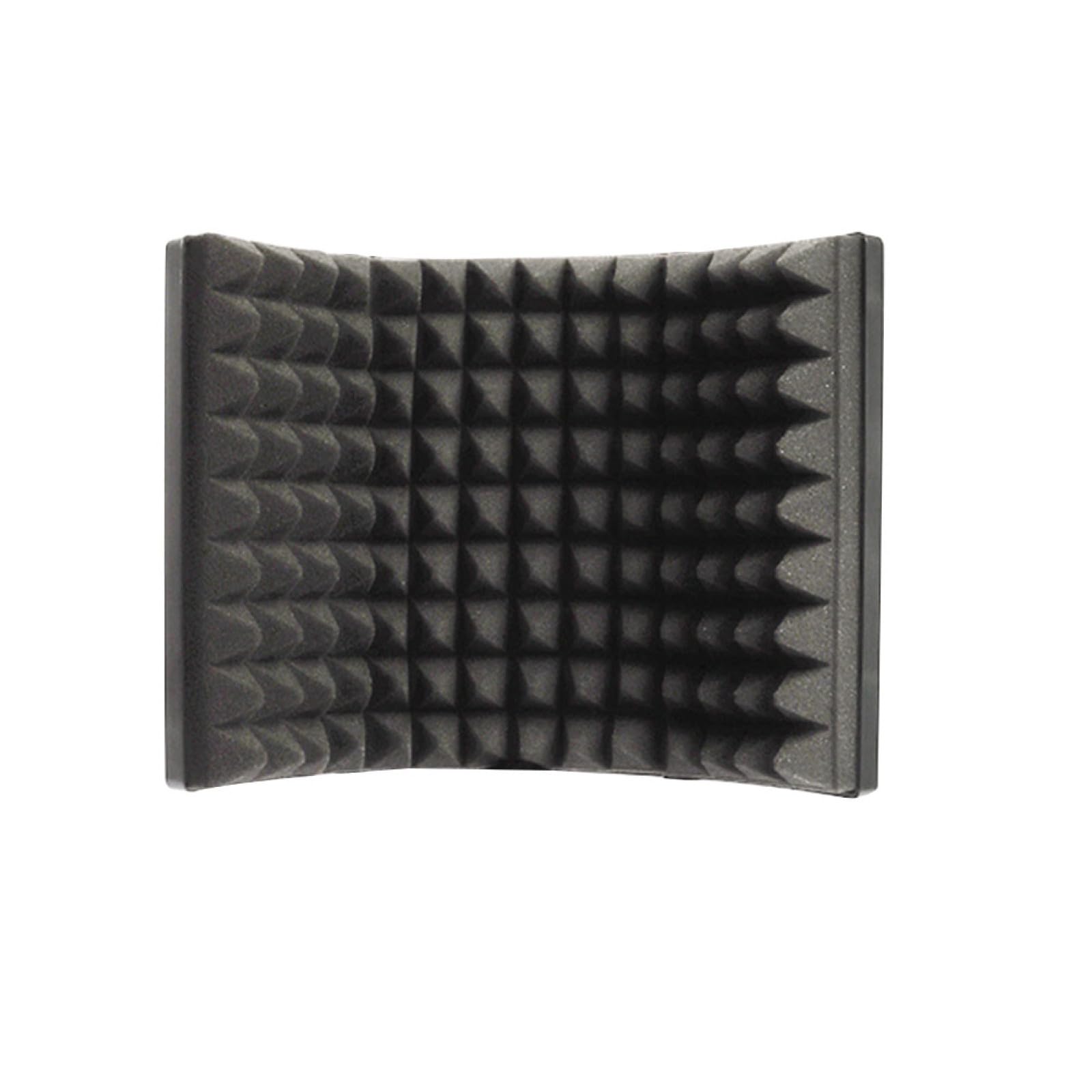 ibasenice Robuster Mikrofon Popfilter mit Rauschunterdrückung und Staubschutz aus Abs und Schwamm Faltbarer Mikrofon Windschutz für Studioaufnahmen und Podcasting