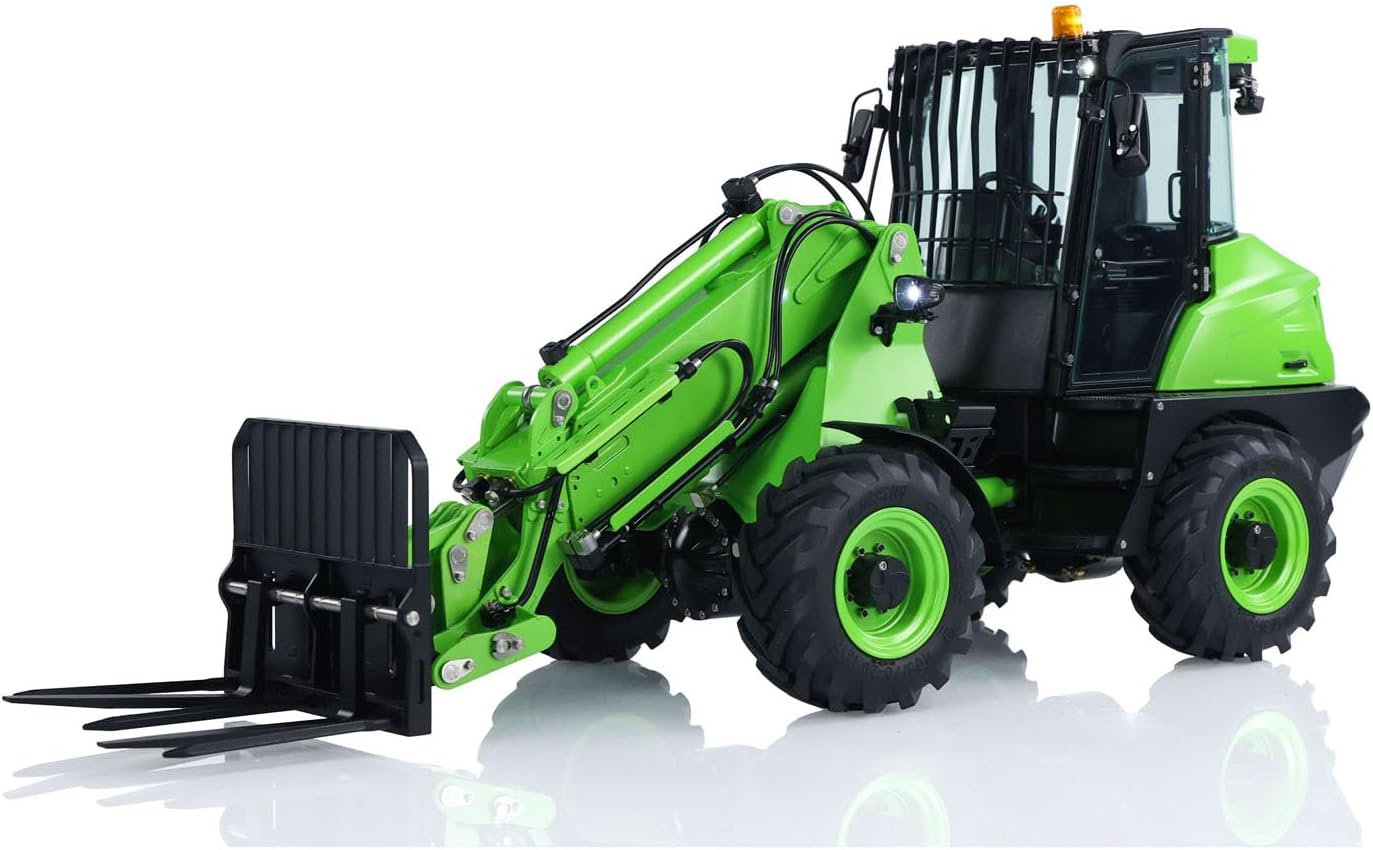 TOUCAN RC HOBBY 1/14 Metal LESU RTR Hydraulic RC Telescopic Arm Loader AT1050 Forklift Truck I6S for Ages 14+