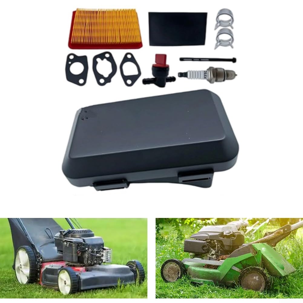 951-14439 Luftfiltergehäuse Set für Rasenmäher 751-14439 12AVB22J701 - Komplettkit mit Filter & Ölfilter - Robustes Kunststoffgehäuse für 1X65CU Motoren