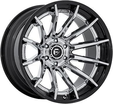 FUEL OFF-ROAD FC403 BURN 20X10 6X135 4.79-18mm CHROME WITH GLOSS BLACK LIP - FC403PB20106318N