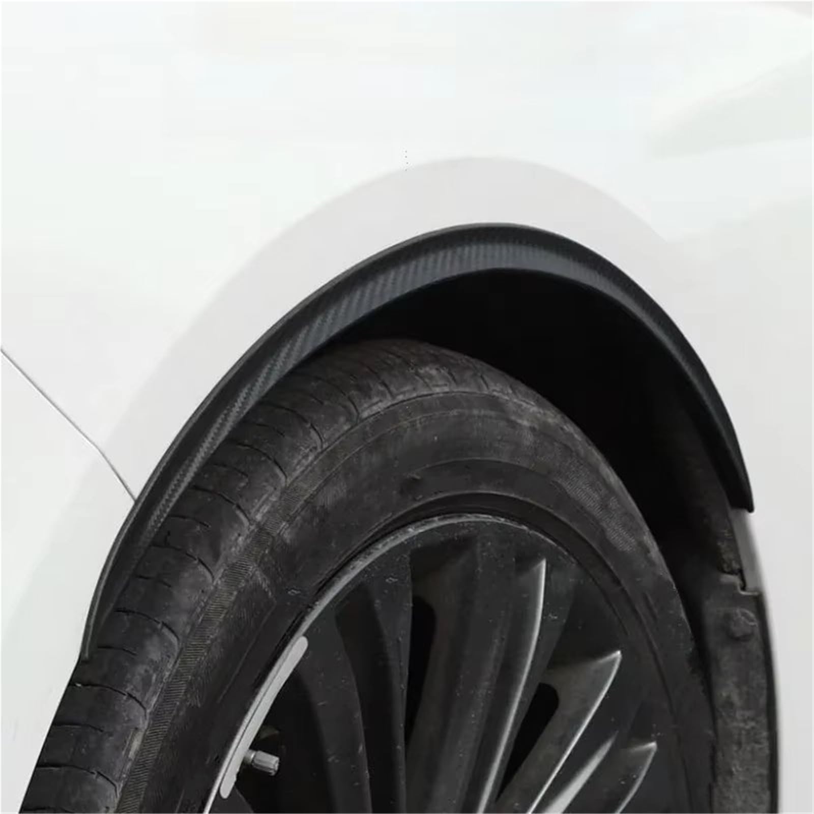 Guardabarros Coche Embellecedor Protector Universal para Cejas de Rueda de Coche Guardabarros con Tornillos