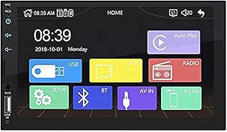 7 Inch Car Stereo Radio HD Mp5 Player Screen Bluetooth Radio 2din FM US(Black)