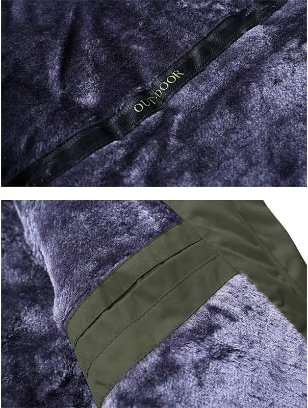 Men Softshell Thick Warm Fleece Lined Parka Coat Waterproof Outerwear Hooded Military Army Jacket