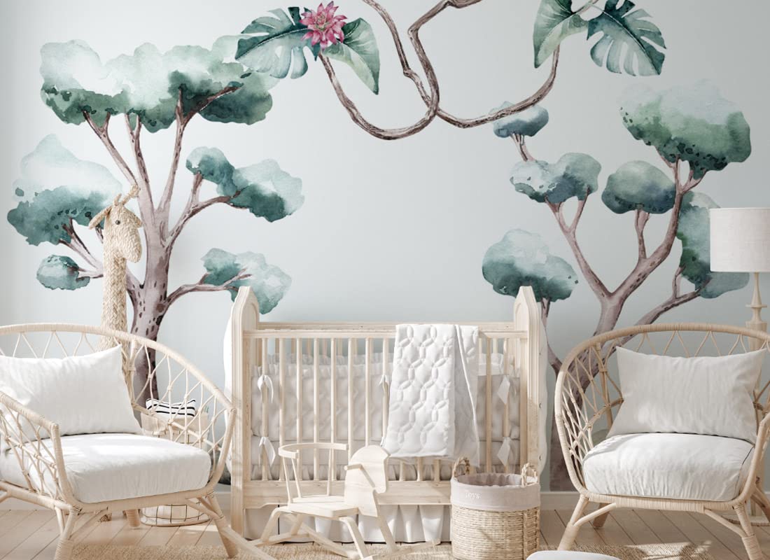 Pegatinas Pared Decorativas - Vinilo Pared Infantil Animales [310x215cm] Árboles tropicales | Decoracion Habitacion Bebe, Pegatinas Infantiles Pared, Pegatina Pared | os4063