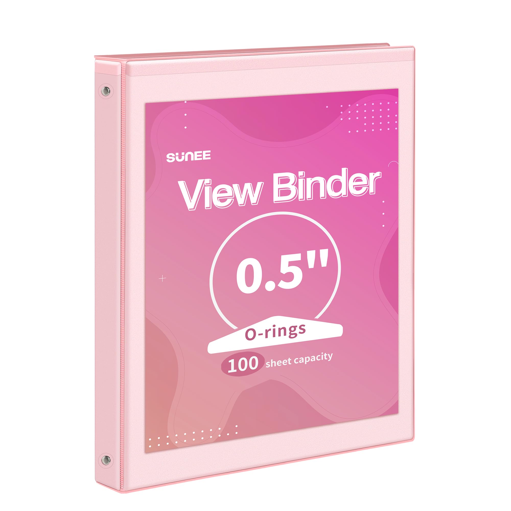 Amazon.com : SUNEE 3 Ring Binder 1/2 Inch 1 Pack, Clear View